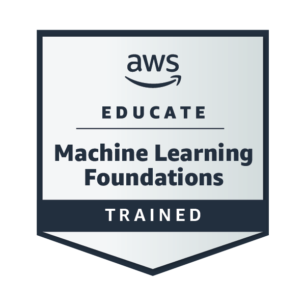 AWS Educate Machine Learning Foundations training badge